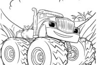 Ausmalbild monstertruck crusher