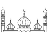 Ausmalbild moschee