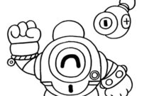 Ausmalbild nani und peep brawl stars