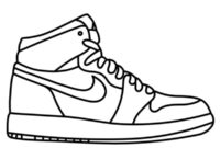 Ausmalbild nike schuhe