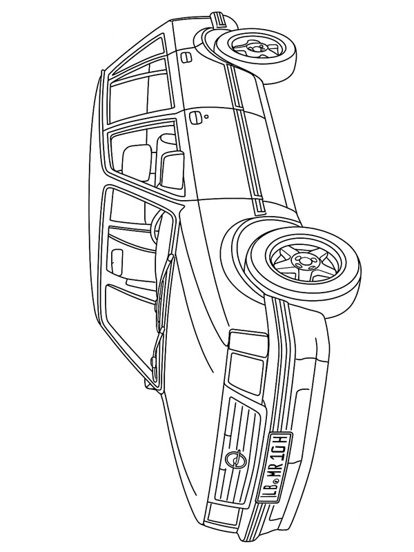 Ausmalbild opel corsa a