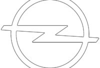 Ausmalbild opel logo