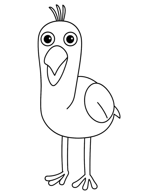 Ausmalbild opila bird