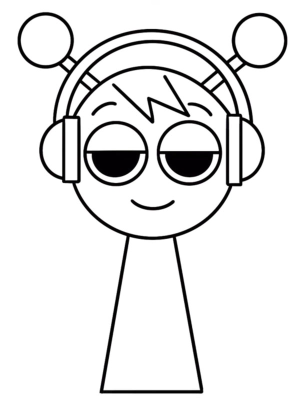 Ausmalbild oren incredibox sprunki