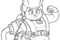 Ausmalbild pam brawl stars