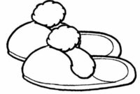 Ausmalbild pantoffeln