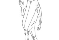 Ausmalbild peely skin fortnite