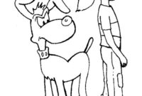Ausmalbild penny und hund brian