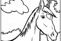 Ausmalbild pferd amika