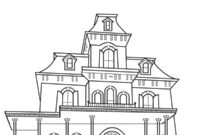 Ausmalbild phantom manor disneyland