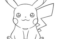 Ausmalbild pikachu