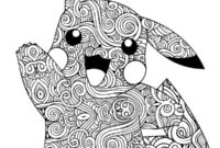 Ausmalbild pikachu mandala