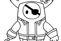 Ausmalbild pirate skin fall guys