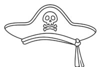 Ausmalbild piratenhut