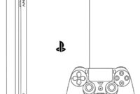 Ausmalbild playstation 4
