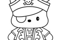 Ausmalbild pochacco als pirat