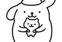 Ausmalbild pompompurin und muffin