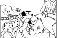 Ausmalbild pongo findet einen weggelaufenen welpen