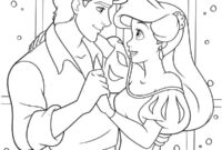 Ausmalbild prinz erik und arielle