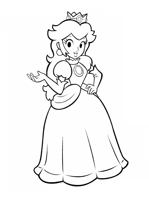 Ausmalbild prinzessin daisy