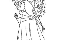 Ausmalbild prinzessin merida