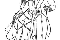 Ausmalbild prinzessin tiana und prinz naveen