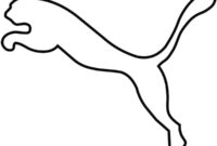 Ausmalbild puma logo