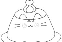 Ausmalbild pusheen pudding
