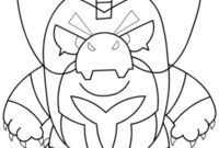 Ausmalbild red godzilla buzz