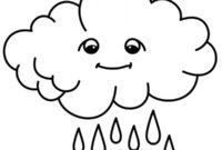 Ausmalbild regenwolke