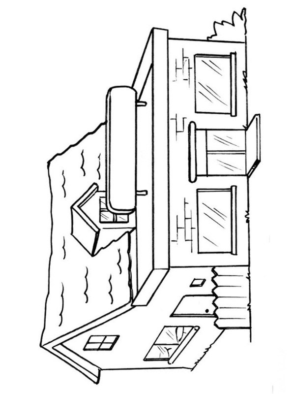Ausmalbild restaurant
