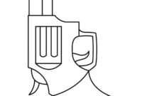 Ausmalbild revolver