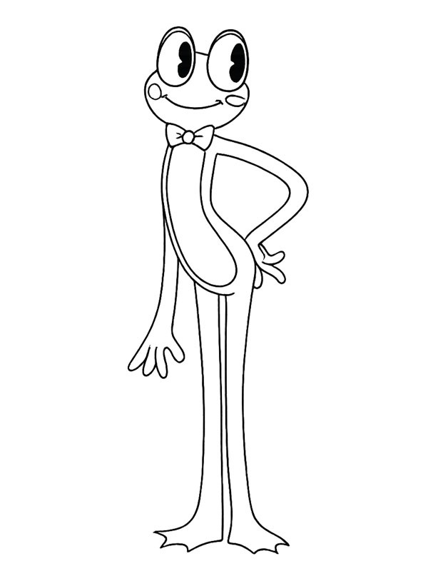 Ausmalbild ribbit