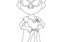 Ausmalbild robin teen titans go