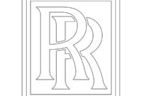 Ausmalbild rolls royce logo