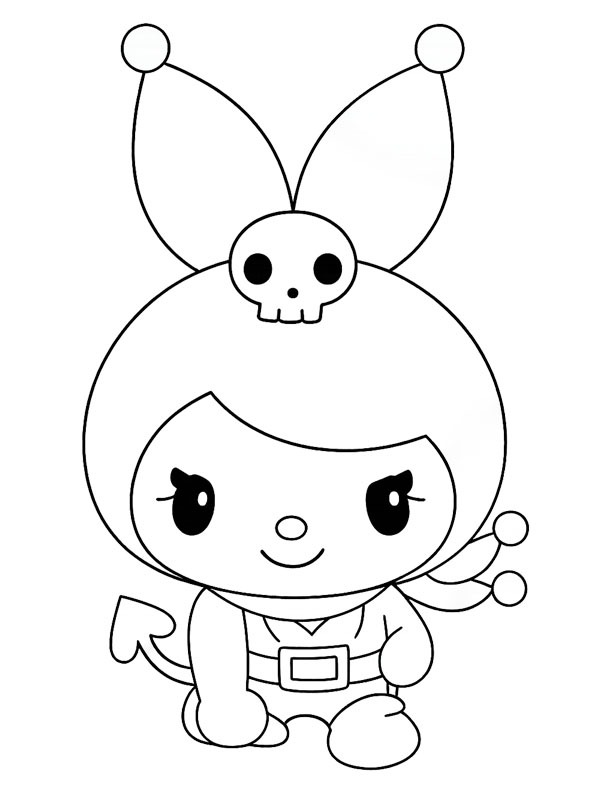 Ausmalbild romina sanrio