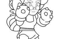 Ausmalbild rosa brawl stars