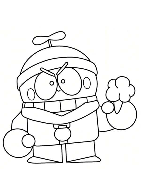 Ausmalbild rude lou brawl stars