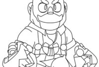 Ausmalbild sam brawl stars