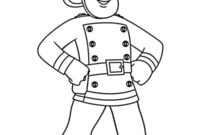 Ausmalbild sam der feuerwehrmann