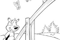 Ausmalbild samson auf der wippe