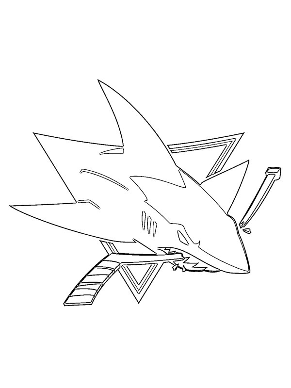 Ausmalbild san jose sharks