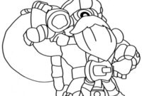 Ausmalbild santa stu brawl stars