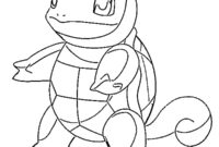 Ausmalbild schiggy pokemon