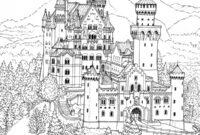 Ausmalbild schloss fuer erwachsene