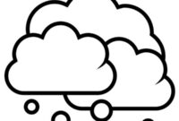 Ausmalbild schneewolke