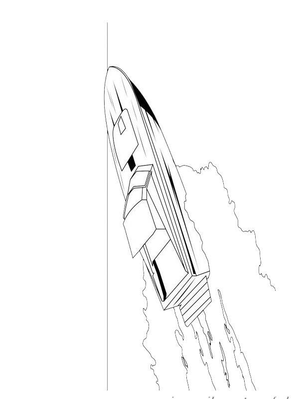 Ausmalbild schnellboot