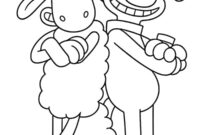 Ausmalbild shaun und bitzer