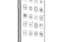 Ausmalbild smartphone