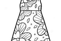 Ausmalbild sommerkleid